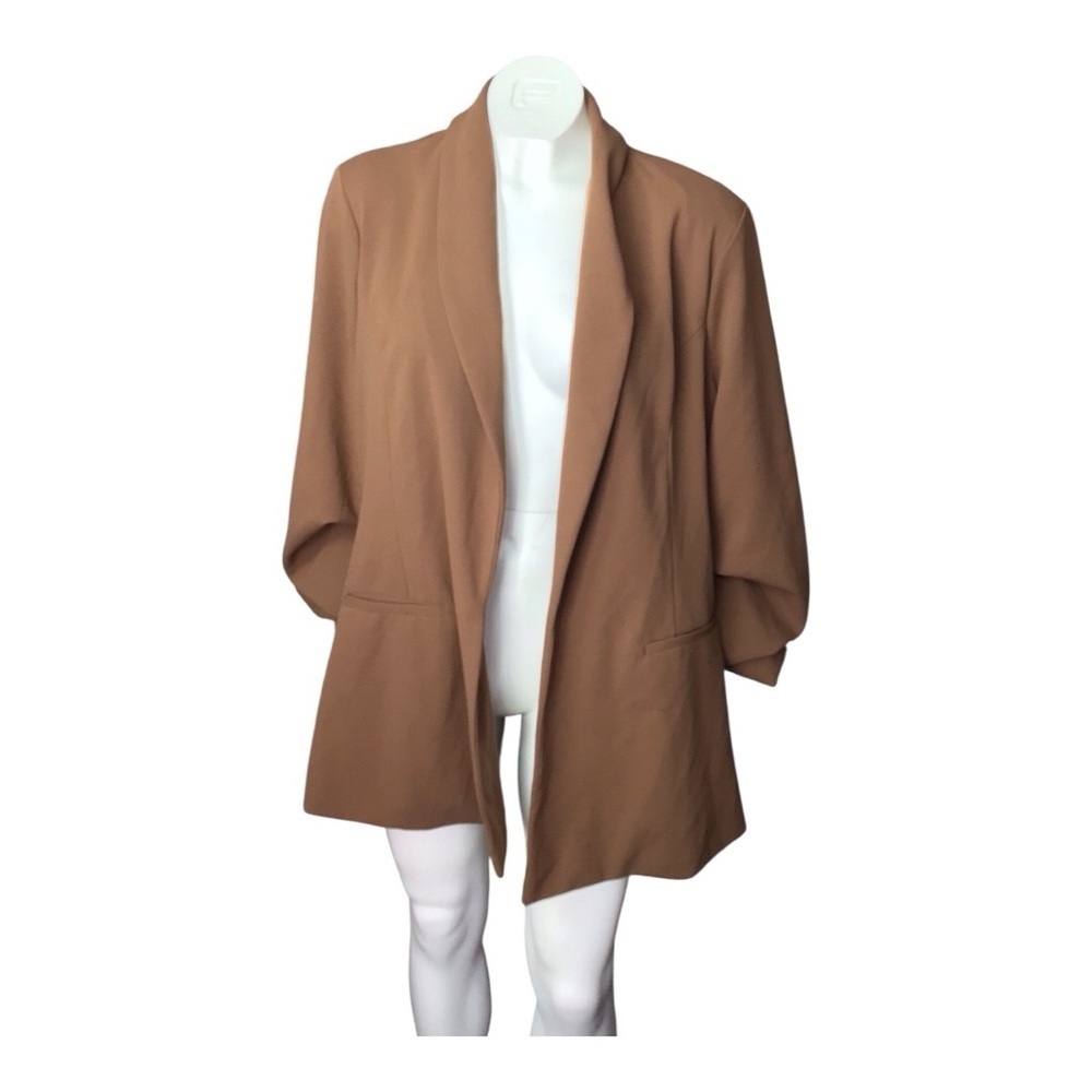 Fashion Nova Black‎ and Tan Jacket